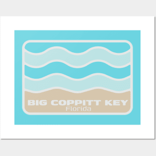 Big Coppitt Key Beach Florida - Crashing Wave on an FL Sandy Beach Posters and Art